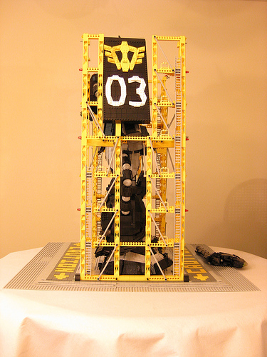Illustration for article titled Massive Lego Mecha Can Probably Kill Humans, then Drink Ten Packs of Good Ole Fortran